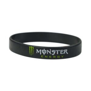 Monster Energy Official Collectible - Wristband Silicone Rubber Band Wrist Black